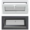 vidaXL Ventana de s&oacute;tano RISOR 80 x 40 cm PVC y vidrio Gris antracita