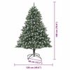 vidaXL &Aacute;rbol de Navidad artificial Verde 180 cm PVC, Pl&aacute;stico y Acero