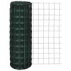 vidaXL Set de euro valla acero verde 10x0,8 m
