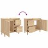 vidaXL Armario de ba&ntilde;o madera contrachapada roble Sonoma 65x33x60 cm
