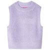 Chaleco infantil de punto color lila claro 104