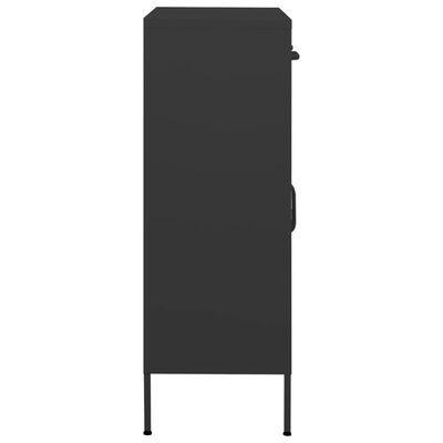 vidaXL Armario de almacenamiento acero gris antracita 80x35x101,5 cm