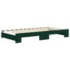 vidaXL Sof&aacute; cama nido con cajones terciopelo verde oscuro 100x200 cm