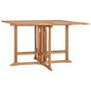 vidaXL Mesa de comedor de jard&iacute;n plegable teca maciza 110x110x75 cm