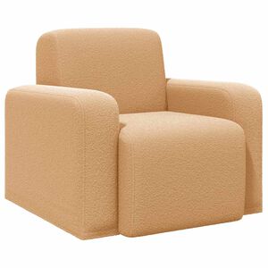 vidaXL Sill&oacute;n Beige Boucl&eacute;