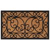vidaXL Felpudo rectangular de goma y fibra de coco 45x75 cm
