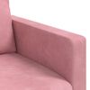 vidaXL Sof&aacute; 2 pcs Rosa 228 x 78 x 80 cm Terciopelo