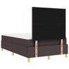 vidaXL Cama tipo Box Spring Marr&oacute;n Oscuro 120 x 190 cm tela