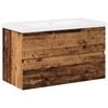 vidaXL Mueble con lavabo integrado madera envejecida