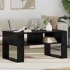 vidaXL Mesa de Caf&eacute; Roble Negro 92 x 53 x 45 cm Madera de ingenier&iacute;a