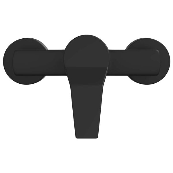 vidaXL Grifo Mezclador de Ducha Negro G 1 / 2 pulgadas Lat&oacute;n