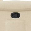 vidaXL Sill&oacute;n reclinable de tela crema