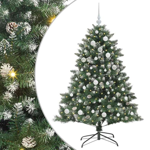 vidaXL &Aacute;rbol de Navidad artificial Verde 150 cm PVC, Pl&aacute;stico y Acero