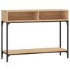 vidaXL Mesa consola madera de ingenier&iacute;a roble Sonoma 100x30,5x75 cm