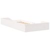 vidaXL Estructura de cama Blanco 75 x 190 cm Madera maciza de pino