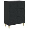 vidaXL Aparador Negro 66 x 34,5 x 90 cm Madera de ingenier&iacute;a
