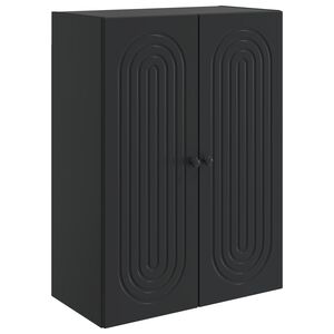 vidaXL Armario de pared Negro 66 x 34,5 x 90 cm Madera de ingenier&iacute;a