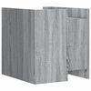 vidaXL Mesita de noche madera de ingenier&iacute;a gris Sonoma 45x50x50 cm
