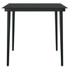 vidaXL Juego de comedor para jard&iacute;n 3 piezas negro