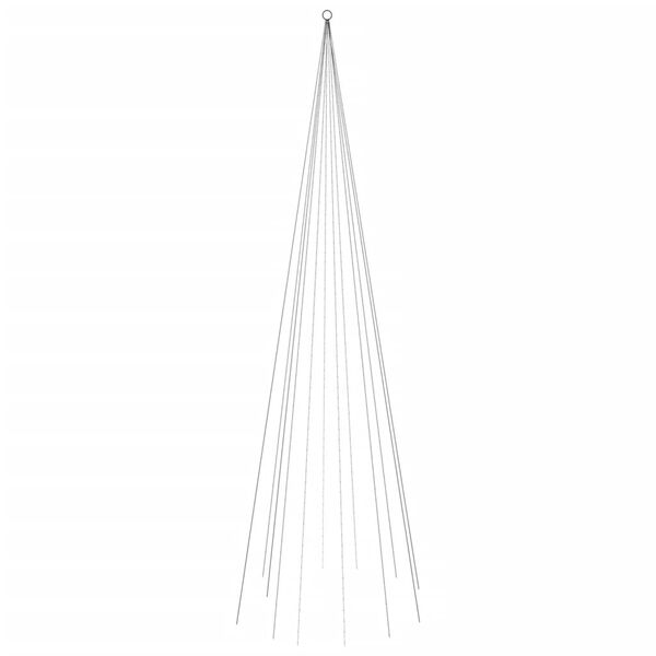 vidaXL &Aacute;rbol de Navidad en asta de bandera 732 LED de colores 500 cm