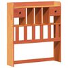 vidaXL Estructura de cama sin colch&oacute;n madera maciza marr&oacute;n 75x190 cm