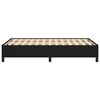 vidaXL Estructura de cama sin colch&oacute;n tela negro 120x190 cm