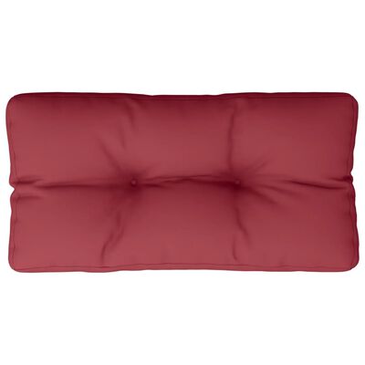 vidaXL Cojín para sofá de palets de tela rojo tinto 80x40x12 cm