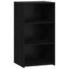 vidaXL Aparador Roble Negro 50 x 41 x 93 cm Madera de ingenier&iacute;a