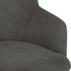 vidaXL Silla de comedor giratoria de terciopelo gris oscuro