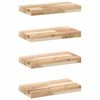 vidaXL Estantes flotantes 4 uds madera acacia sin tratar 60x20x4 cm