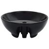 vidaXL Lavabo con rebosadero 46,5x18 cm cer&aacute;mica negro