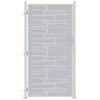 vidaXL Puerta de jard&iacute;n 85 x 174 cm Acero inoxidable Con cerradura