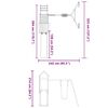 vidaXL Parque infantil de exterior madera maciza de pino