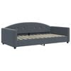 vidaXL Sof&aacute; cama sin colch&oacute;n terciopelo gris oscuro 100x200 cm