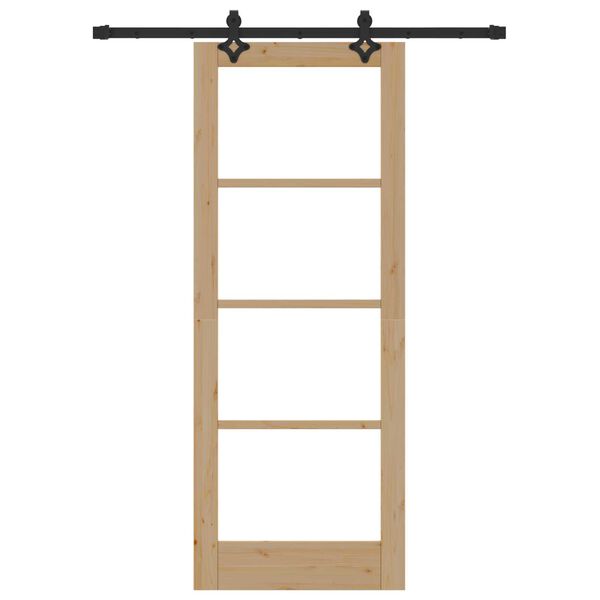 vidaXL Puerta Corredera Natural 78 x 202 cm