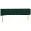 vidaXL Cabecero de terciopelo verde oscuro 183x16x78/88 cm