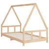 vidaXL Estructura de cama infantil madera maciza de pino 90x190 cm
