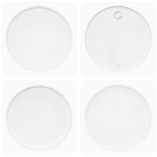 vidaXL Mesa de centro de madera maciza reciclada blanco 60x45 cm