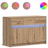 vidaXL Mueble de TV 91 x 34 x 61 cm Roble Artesanal