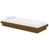 vidaXL Estructura de cama individual sin colch&oacute;n madera marr&oacute;n miel