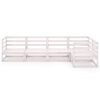 vidaXL Set de sal&oacute;n de jard&iacute;n de 7 piezas blanco madera maciza de pino