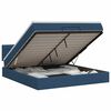vidaXL Cama otomana con colch&oacute;n con cabecera Azul 140 x 200 cm Tela