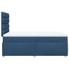 vidaXL Cama box spring con colch&oacute;n tela azul 120x200 cm