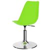 vidaXL Sillas comedor giratorias 2 unidades cuero sint&eacute;tico verde