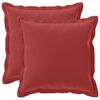 vidaXL Funda de almohada 2 uds. HOUTEN Rojo vino 40 x 40 cm Poli&eacute;ster