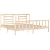 vidaXL Estructura de cama sin colchón madera maciza de pino 200x200 cm