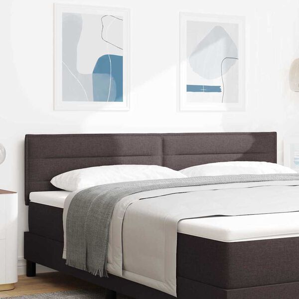 vidaXL Cabecero con cabecera Marr&oacute;n Oscuro 180 cm Cuero sint&eacute;tico