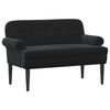 vidaXL Sof&aacute; amoroso con botones acolchados Negro 120 x 66 x 78 cm
