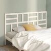 vidaXL Cabecero de cama madera maciza de pino blanco 186x4x104 cm