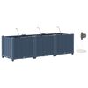 vidaXL Macetero de Jard&iacute;n 3 pcs Gris 120 x 40 x 37,5 cm Pl&aacute;stico